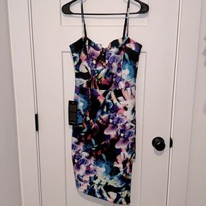 Bebe asymmetrical dress size Small NWT